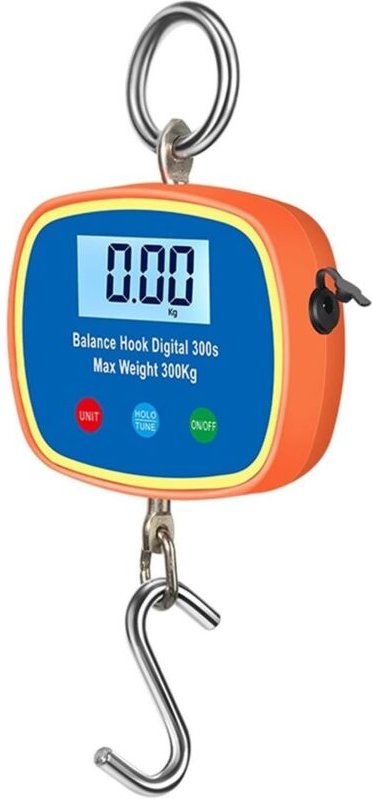 Kranwaage, Dual-Digital-LCD-Anzeige, 0,05–300 kg, tragbar, industriell, elektronisch, für hohe Beanspruchung, Kranhaken,...