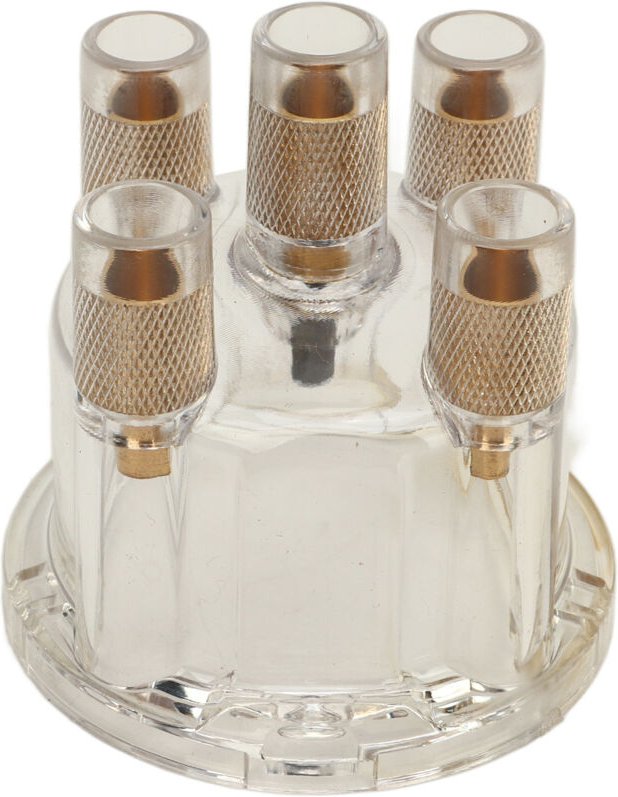 Verteilerkappe, Kfz-Verteilerkappe AC905505 Einfache Installation Robust Verschleißfest Stabil für Bug Ghia Baja Bus (Tr...