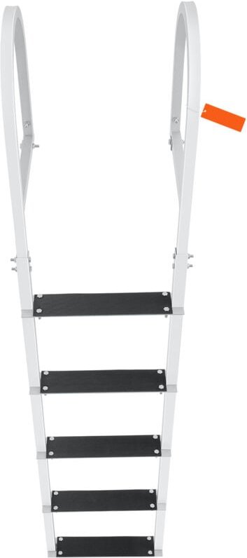 Abnehmbare Dockleiter von Mophorn 5 Stufen, 500 lbs Tragkraft, Bootsleiter aus Aluminiumlegierung mit 3,1 Zoll breiten S...