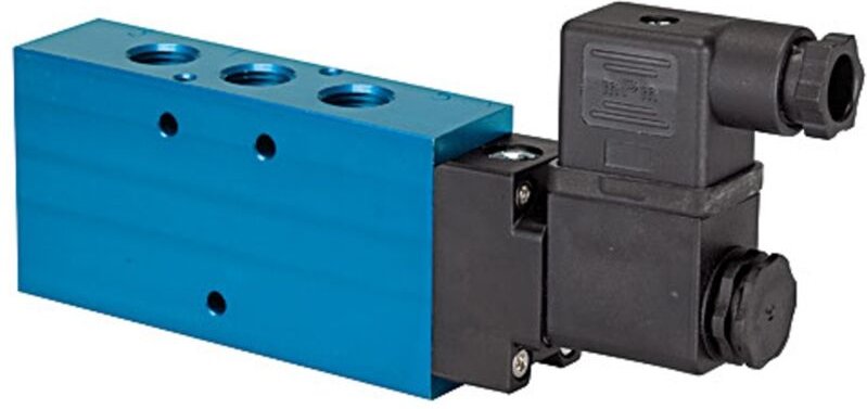 Riegler 5/2-Wegeventil, einseitig elektromagnetisch, monost. G 1/2 24VDC