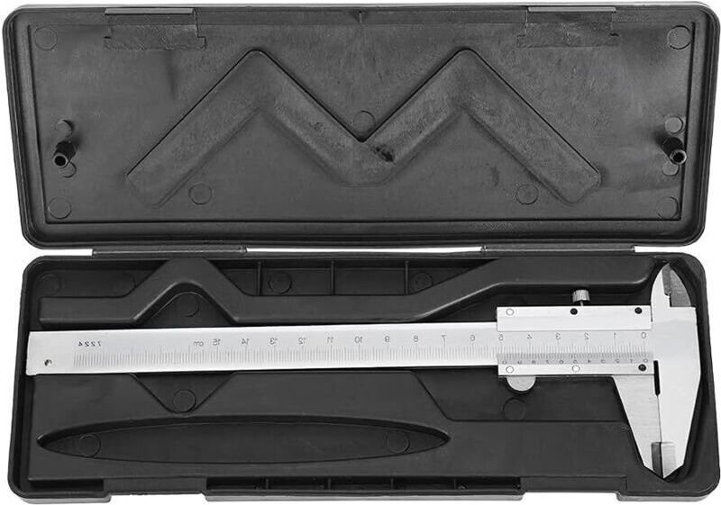 Digitaler Messschieber, Messschieber mit Metallfuß aus Kohlenstoffstahl, Mikrometer-Messwerkzeug mit Etui