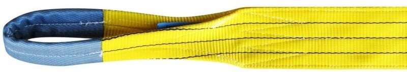 2-lagiges flaches Hebeband mit Schlaufe - 3 Tonnen Gelb 4 m OUTIFRANCE
