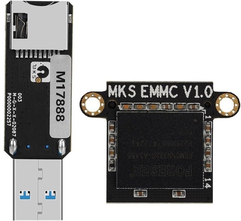 3D-Drucker-Zubehör, Schnelle Druckmaschine, Speichererweiterungskarte MKS EMMC 32G MKS EMMC-ADAPTER V2 Kartenleser