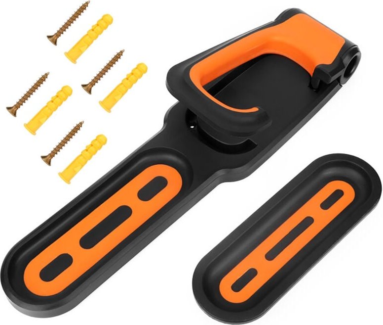 Vertikale Wandhalterung für Fahrräder, einfache Bedienung, praktisches Fahrradaufbewahrungsregal für Garagen (orange sch...