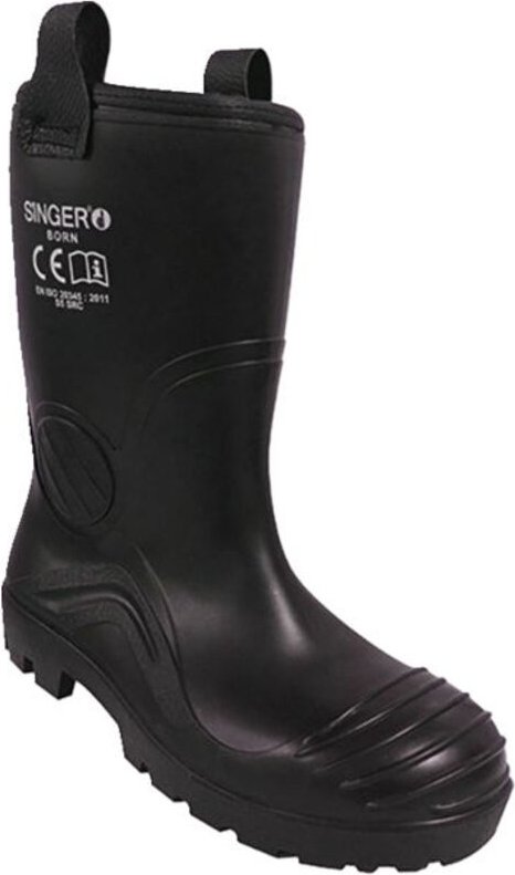 Sicherheitsstiefel Winter. Tigepvc/Nitril. Polyesterfell. 43