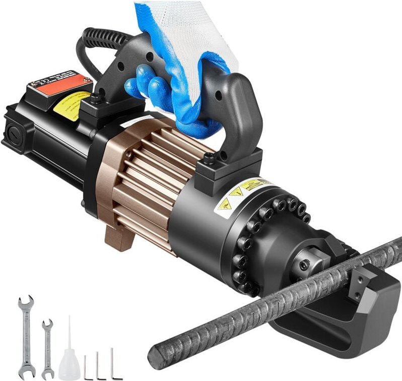 Mophorn 1500 W elektrischer hydraulischer Bewehrungsschneider, 4 – 22 mm, tragbar, Hochgeschwindigkeitsschneiden, Stahl,...