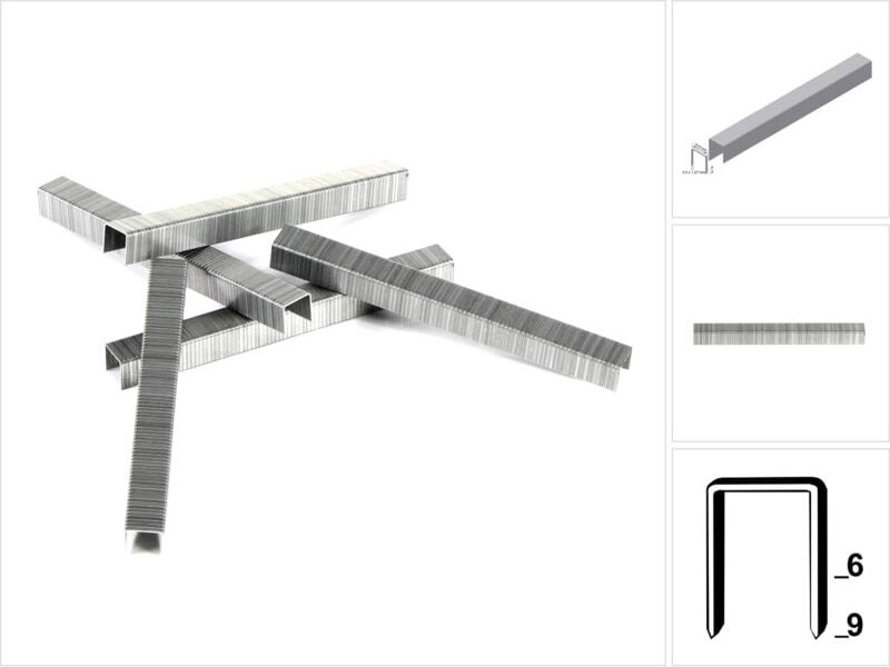 PF09CNK Klammern Heftklammern Typ pf 5000 Stück 9 mm verzinkt - Prebena