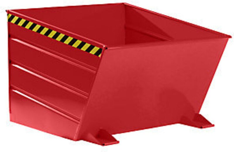 Bauer Kippbehälter mit Hebelverschluß VD 1000, lackiert, Feuerrot