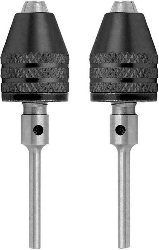 Zwei 3-mm-Rundschaft-Minibohrfutteradapter, schlüssellose Schnellwechselfutter, geeignet für Dremel-Rotationswerkzeuge, ...