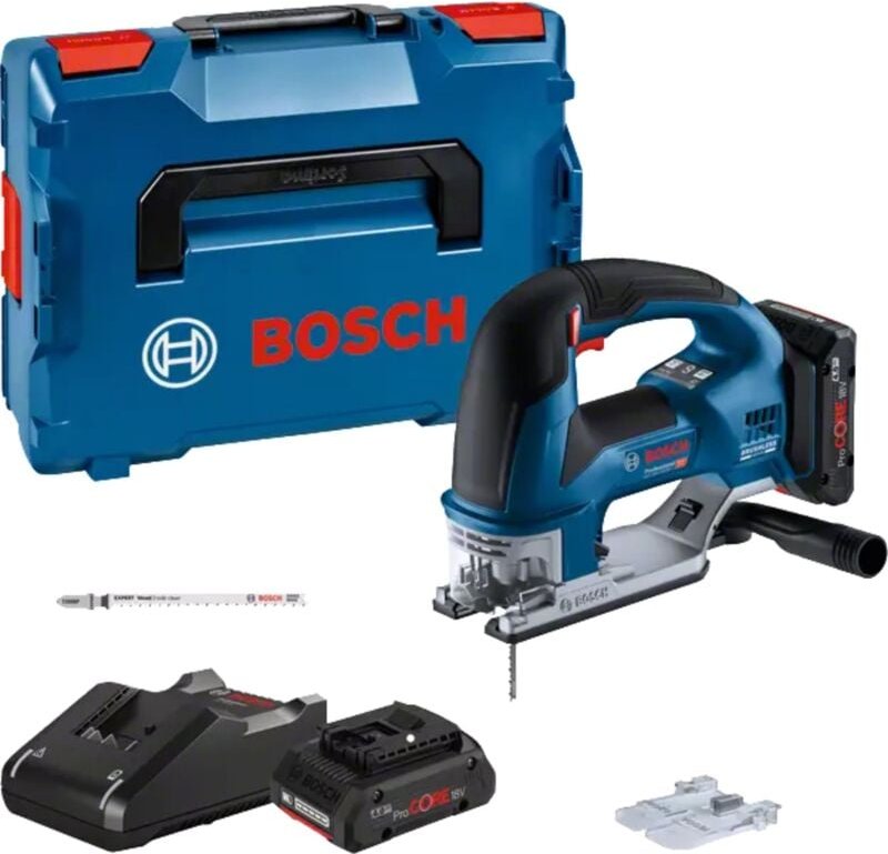 Bosch - Akku-Stichsäge gst 18V-155 bc, 2xProCORE18V 4.0Ah, Ladgerät und l-boxx