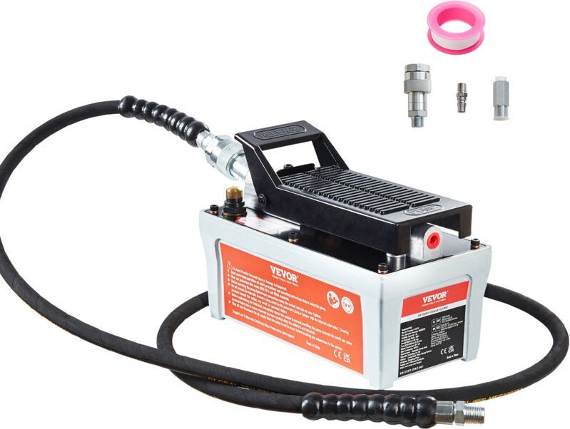 700 bar Lufthydraulische Pumpe 1,6L Hydraulikpumpe 0,8L/min (ohne Last) 0,16L/min (Belastung) Hydraulische Fußpumpe mit ...