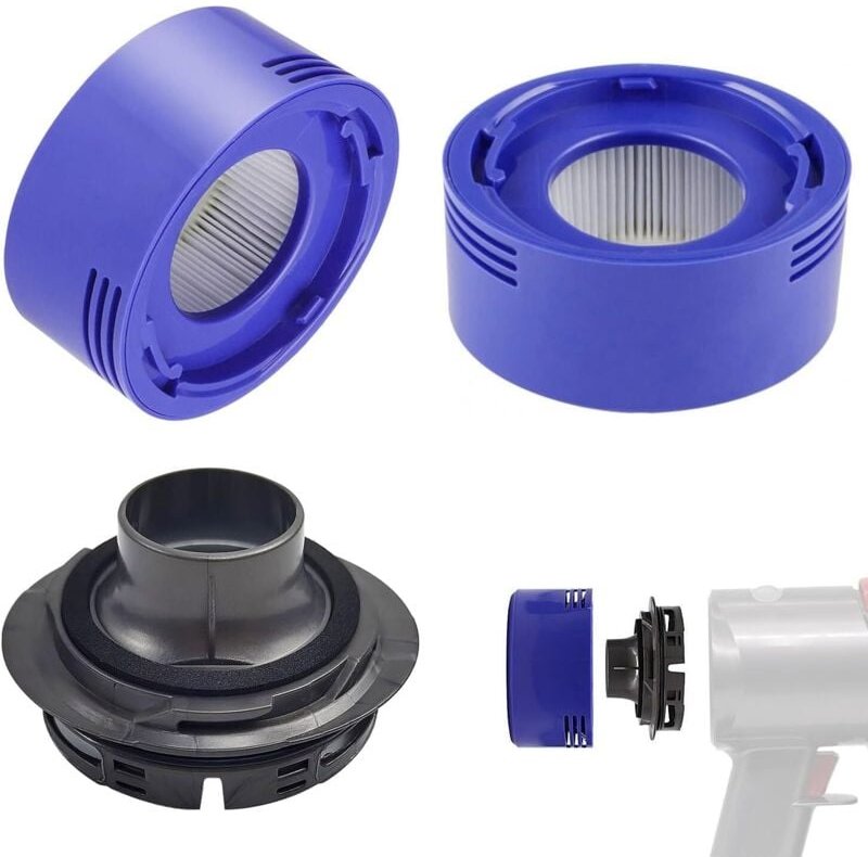 3-teiliges Nachfilter-Set mit Motorabdeckung, kompatibel mit Dyson V7 V8 Absolute Staubsauger, Dyson Ersatzteile