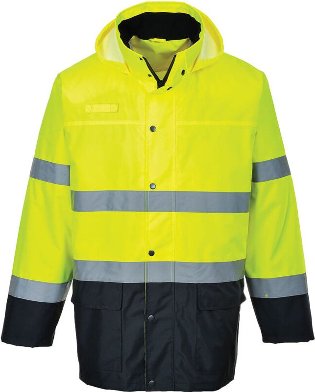 Regenjacke HV zweifarbig Gelb/Navy S