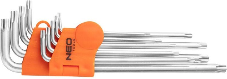 NEO - 9 tlg. Innensechsrund-Winkelschlüssel magnetisch 25 Jahre Garantie