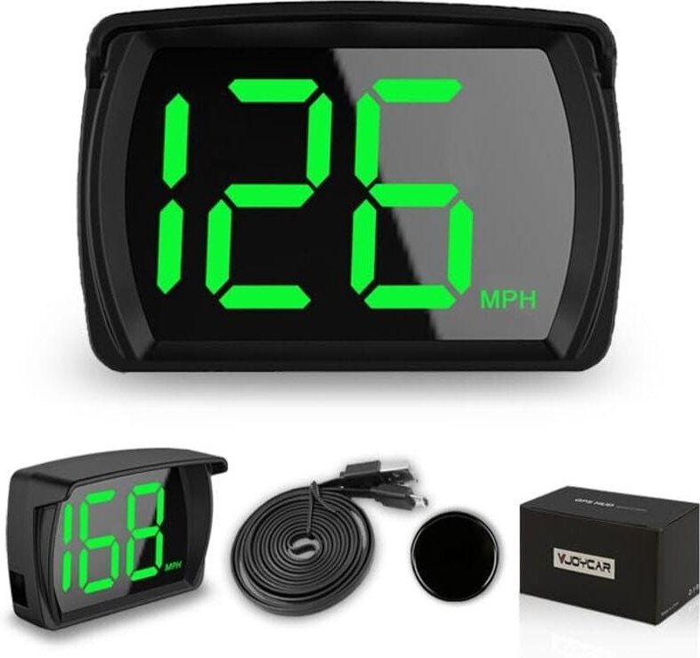 2023 Neuer HUD-GPS-Tachometer, digitaler Tachometer, MPH, Head-Up-Display für PKW und LKW mit USB-Kabel, Plug-and-Play (...