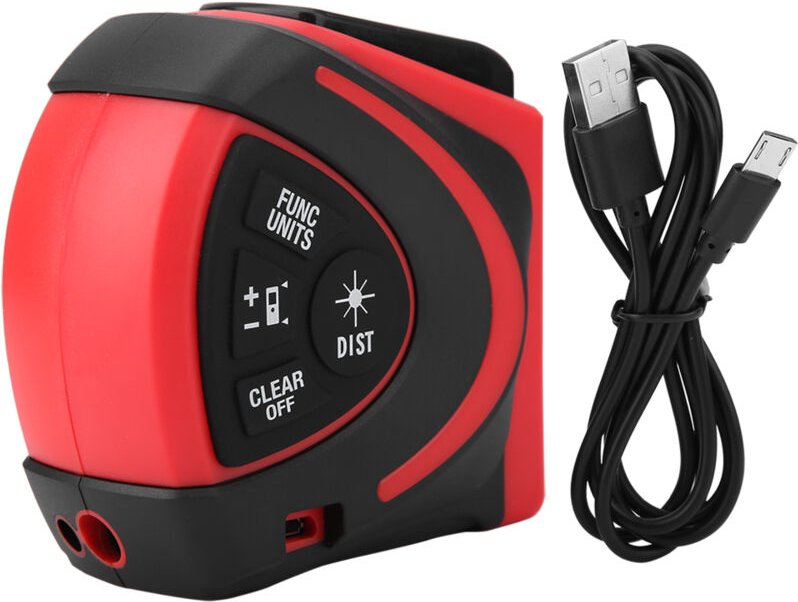 Gotrays - LTM-T30 2-in-1-Digital-Laser-Bandmaß, 30-m-Entfernungsmesser und 5-m-Bandmaß