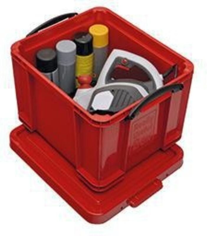 Aufbewahrungsbox 48 x 31 x 39 cm (B x H x T) DIN A4 35l Polypropylen rot