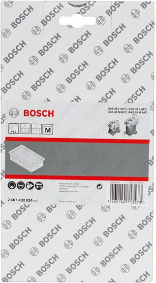 Flachfaltenfilter pes gas 35 oder 5 - 2607432034 - Bosch