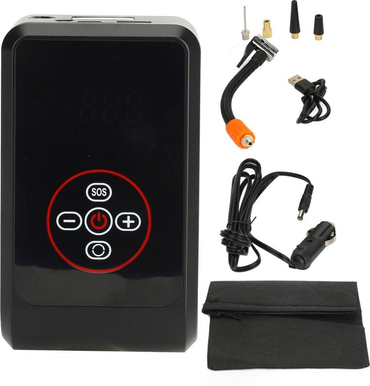 Tragbarer Luftkompressor, 80 W, 3600 mAh, 50 l, min. 150 PSI, kabelloser Reifenfüller mit 3 Zylindern für mehr Sicherhei...