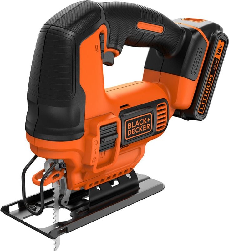 Black&decker - Akku-Pendelstichsäge - 18V - black+decker - mit 1 18V 2,0 Ah Akku - Ladegerät - BDCJS18-QW