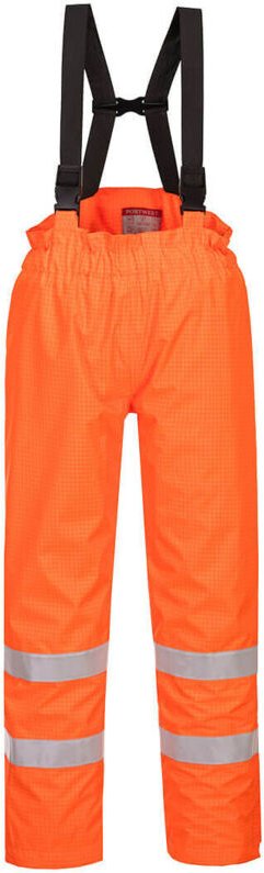 Bizflame Rain Doppelter Hi-Vis Fr Antistatisch Arbeitshose Farbe: Orange Größe XXXL - Portwest