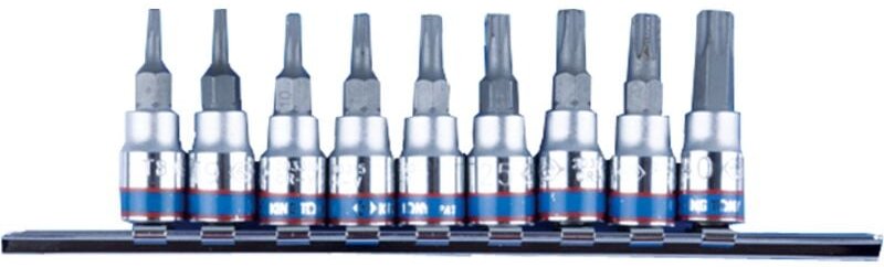 1/4'' Torx-Steckschlüsselsatz 9-Teilig T8-T40 - Ky2109pr