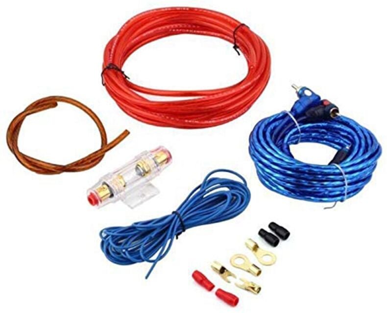 Tlily - 60 amp Sicherungshalter 8GA Stromkabel Subwoofer Lautsprecher Auto Audio Draht Verdrahtung Verstärker Kit