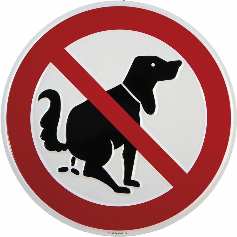 Verbotsschild Hier kein Hundeklo Symbol rund 200 mm