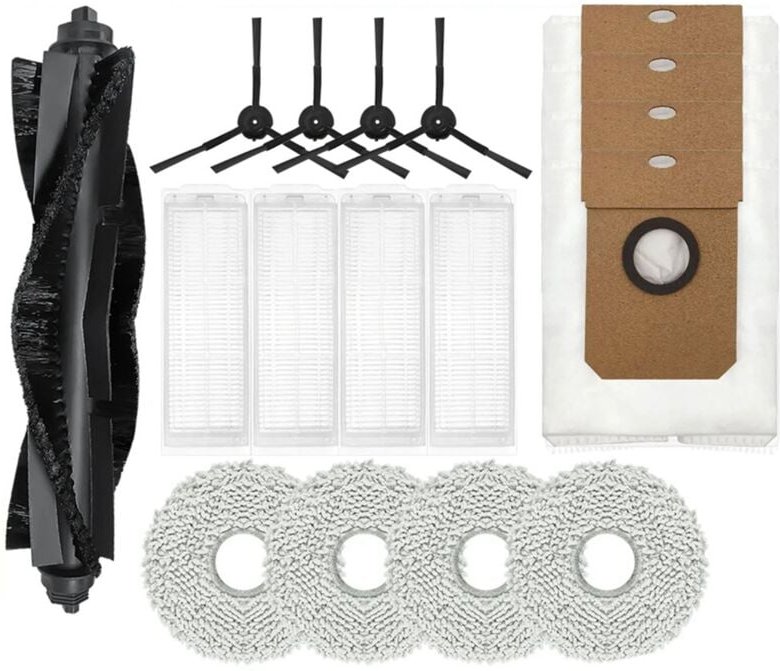 Für Karingbee S7 Omni Roboter Vakuum Teile Wichtigsten Seite Pinsel Mopp Staub Tasche