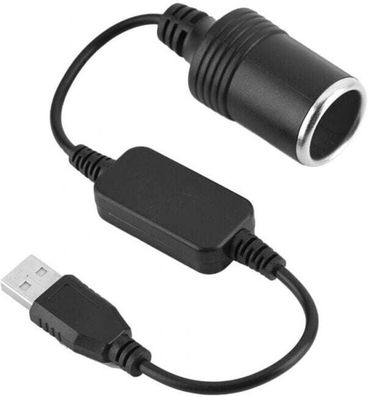 ZVD Auto-Zigarettenanzünder-Adapter, Konverter, USB-Anschluss auf 12-V-Zigarettenanzünderbuchse, Konverter-Adapterkabel ...