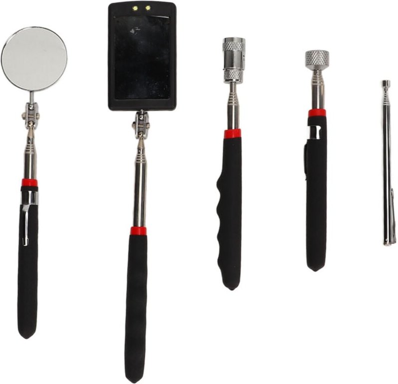 Magnetbergber Werkzeugteleskope mit LED-Beleuchtung für Inspektionen in engen Räumen für Mechaniker und Heimwerker