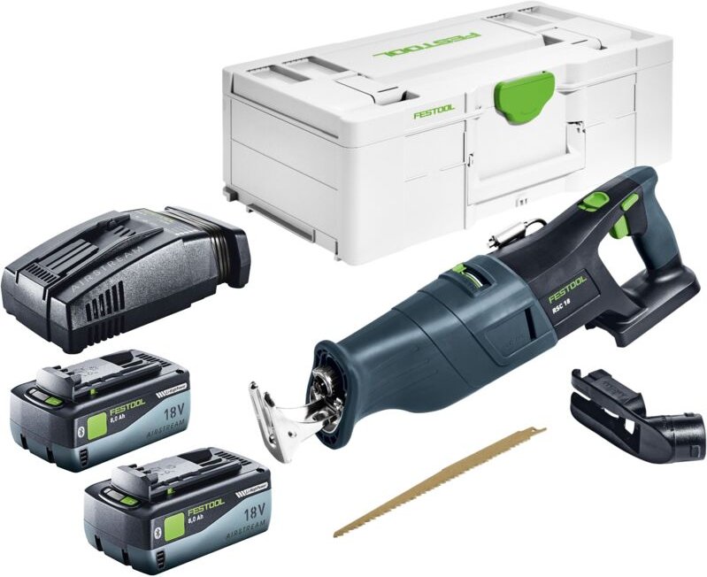 Rsc 18 EB-Basic Akku Säbelsäge 18 v Brushless + 2x Akku 8,0 Ah + Schnellladegerät + Systainer - Festool
