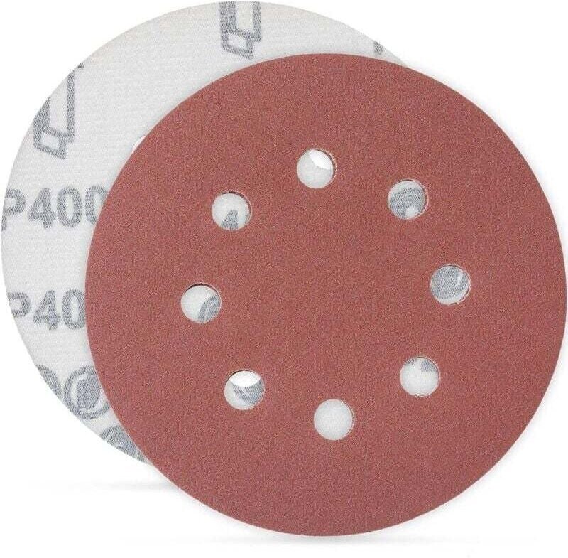 100 Stück Schleifscheiben, Körnung 125 mm, ideal zum Schleifen/Polieren/Entrosten, HSDPS5M100,400