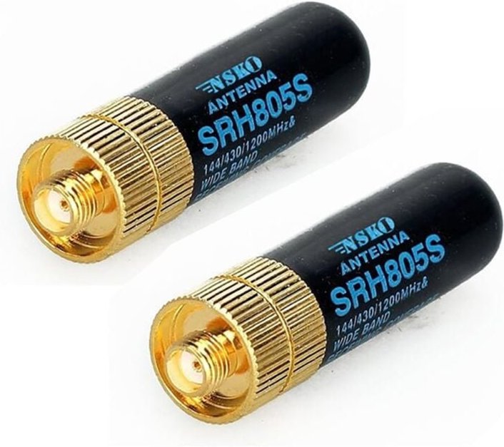2 Stück SRH805S SMA-F-Doppelbandantenne Weiblich für GT-3 UV-5R -888s Radio