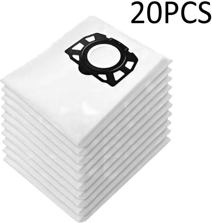 20er-Pack Staubsaugerbeutel für Kärcher WD4, WD5, WD6, MV4, MV5, MV6 – waschbar