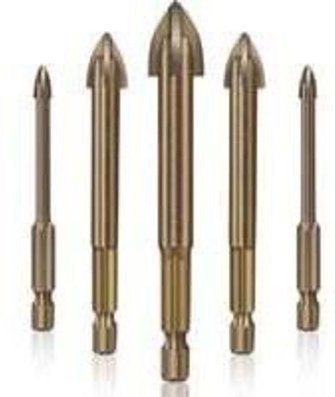 Fliesen-, Glas- und Keramikbohrer-Set, effizientes Universalbohrwerkzeug, 5-teilig