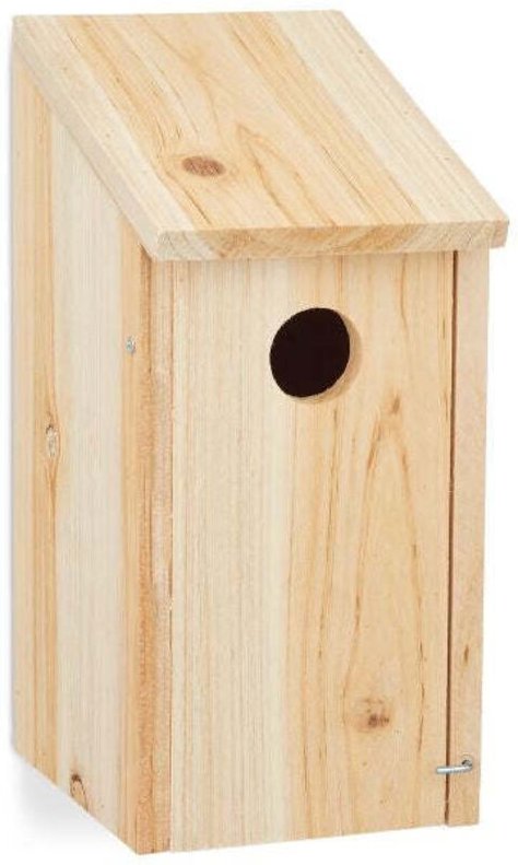 Hanging wooden nesting box