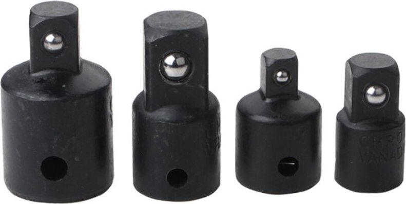 4-teiliger Steckschlüssel-Adapter, Erhöhungs- und Reduzier-Ratschenadapter, für Steckschlüssel und Bits 1/2 Zoll, 3/8 Zo...