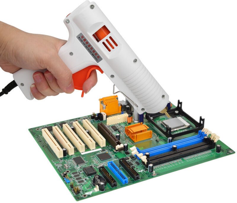 HL-F Heißklebepistole AC100-240V 150W Heißklebepistole mit einstellbarer, konstanter Temperatur, geeignet für Heimwerker...