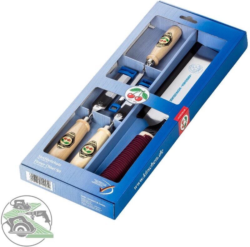 Kirschen Stechbeitelsatz Weißbuchenheft 10-20-26 mm Japan-Handsäge Beitel Set