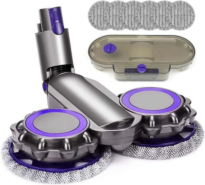 Elektrischer Wischkopf für Dyson V7 V8 V10 V11 V15 Ersatzteile für Akku-Staubsauger + Wassertank + 6 Wischpads