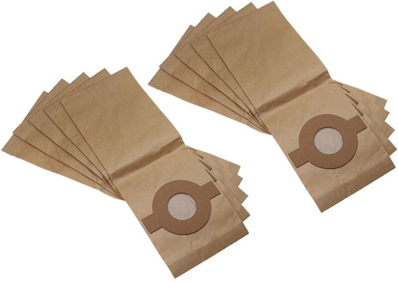 10x Staubbeutel Ersatz für Nilfisk Alto 3020022403 für Staubsauger - 44cm x 16cm braun - Vhbw