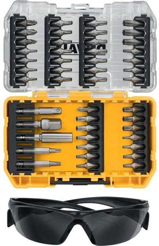 Bit-Set 47-tlg. im Tough Case inkl. Sicherheitsbrille - Dewalt