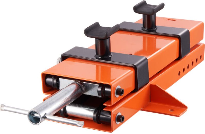 Mophorn Motorradhebebühne, 500 kg schwerer zentraler Scherenwagenheber mit Sattel und Sicherheitsstift, Stahlhebeständer...