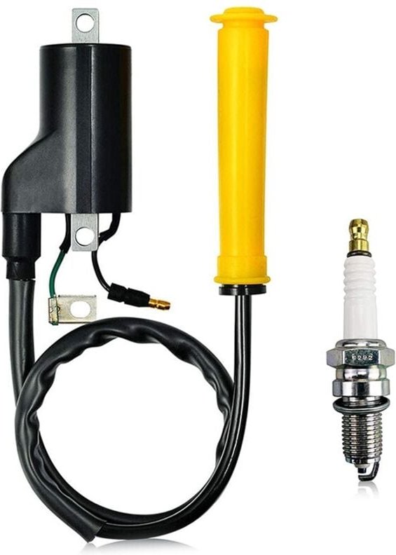 Tlily - Zündspule und Stecker für Sportrax 400 TRX400EX XR400R 30500-HN1-003 30700-KCZ-000