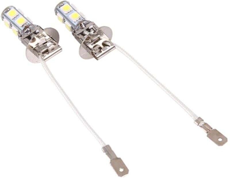 H3 LED-Nebelscheinwerfer, 12 V Gleichstrom, 9 SMD-LEDs, 6500k/7000k, hochhelle weiße Glühbirnen für Autos