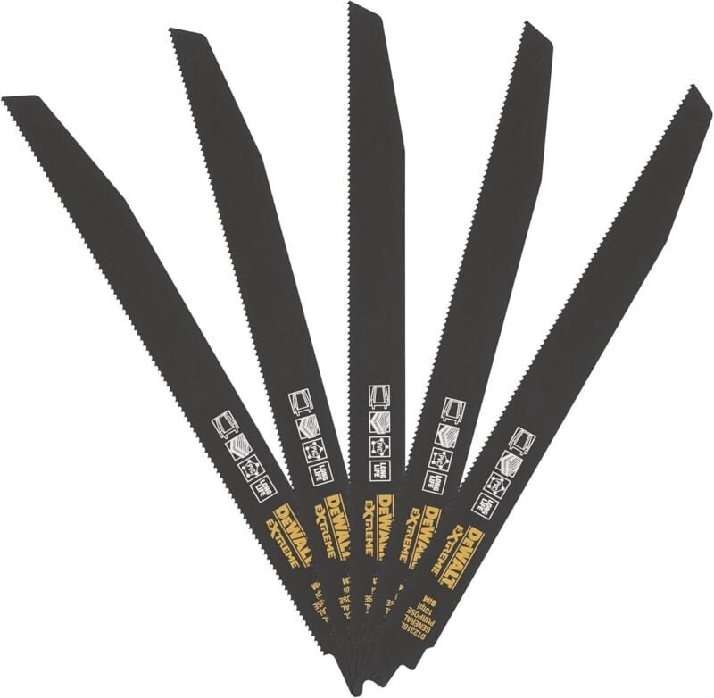 Extreme Bi-Metall Säbelsägeblätter, 5 Stück DT2316L - Dewalt