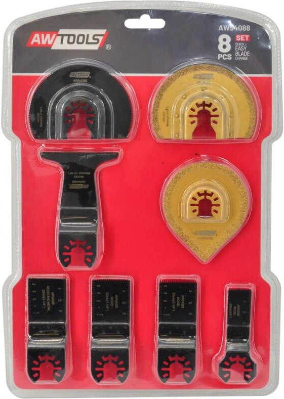 AWTOOLS MT 8-teiliges Sägeblattset für Multifunktionsgerät