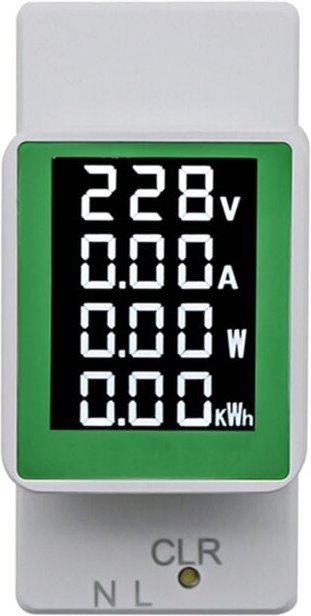 Tlily - 4IN1 Din-Schienen-AC-Monitor AC50-300V 100A Spannung Strom Watt kwh Leistung Digital Energy Meter Voltmeter Ampe...