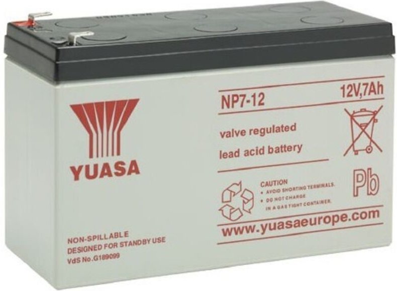 Yuasa - Blei-Batterie Yuasa 12V 7Ah NP7-12